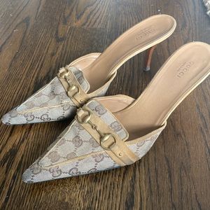 Gucci monogram heels